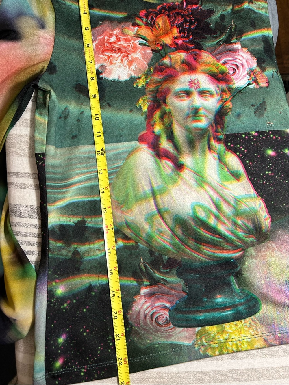 Desigual printed mesh bodycon top sm - Picture 5 of 5